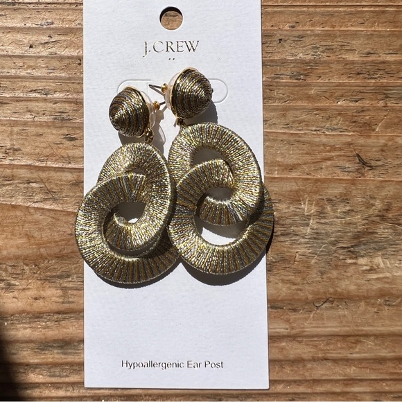 J. Crew Gold Spiral Earrings - Picture 3 of 4